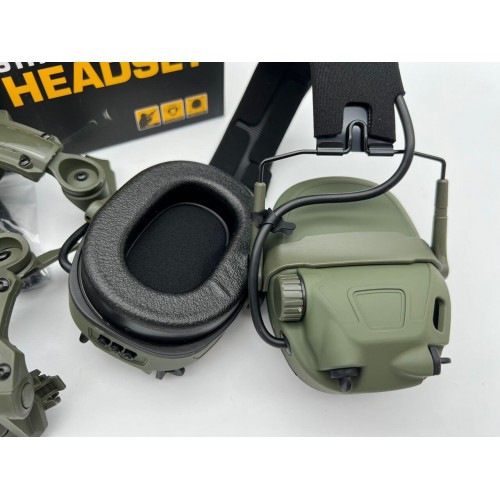 6TH GEN TACTICAL HEADSET тактическая гарнитура, звукосниматель и шумоподавление, активные в Коломне