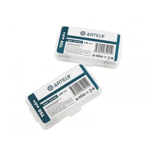 Аккумуляторные батареи RCR123 ARTELV 3.7V Li-Ion 750 mAh в Коломне