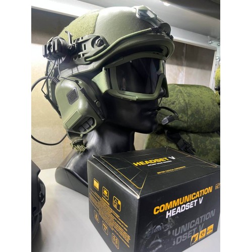 "COMMUNICATION HEADSET V" Активные тактические наушники для стрельбы в Коломне