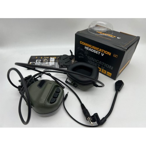 "COMMUNICATION HEADSET V" Активные тактические наушники для стрельбы в Коломне