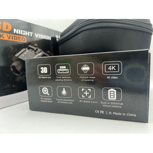 Бинокль ночного видения 3D NIGHT VISION / 4K VIDEO  (с креплением на голову)  в Коломне