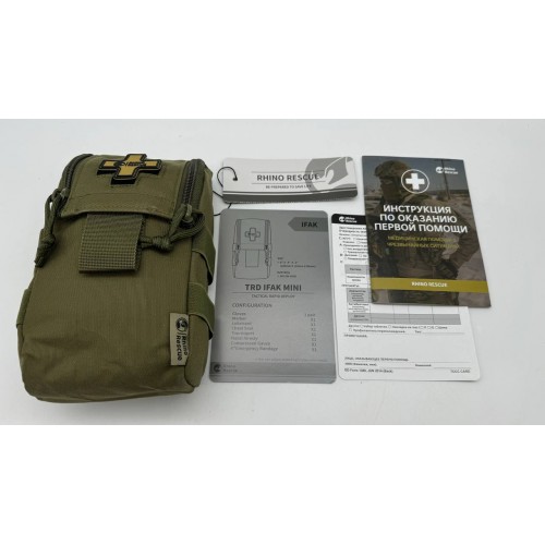 Военная тактическая аптечка RHINO RESCUE IFAK TRD MINI 11в1 в Коломне