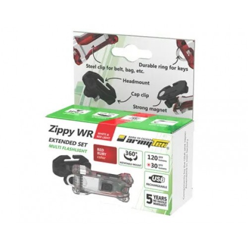 Наключный фонарь Armytek Zippy Extended Set WR (Red Ruby) в Коломне